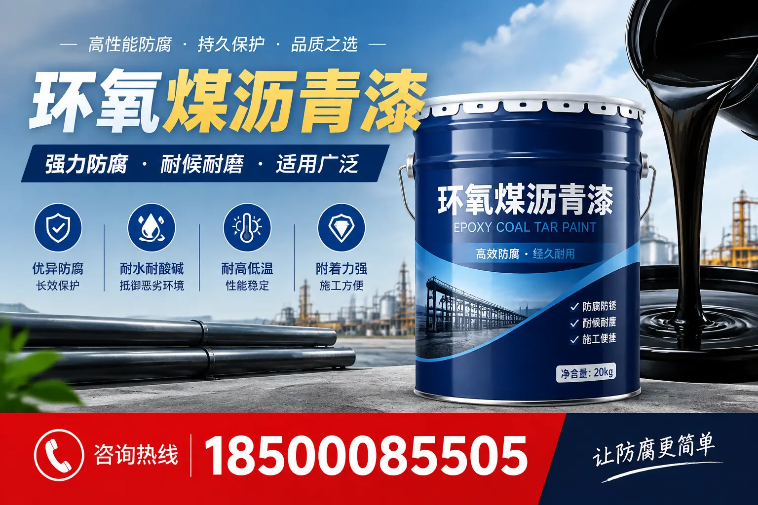 环氧煤沥青漆在不同气候条件下的表现分析,珠海适用性